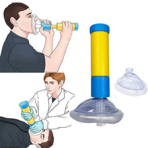First Aid Kit Choking Respiratory Anti Asphyxia Face Mask Artificial Emergency Adults & Children 2 Size Home CPR Rescue Device
